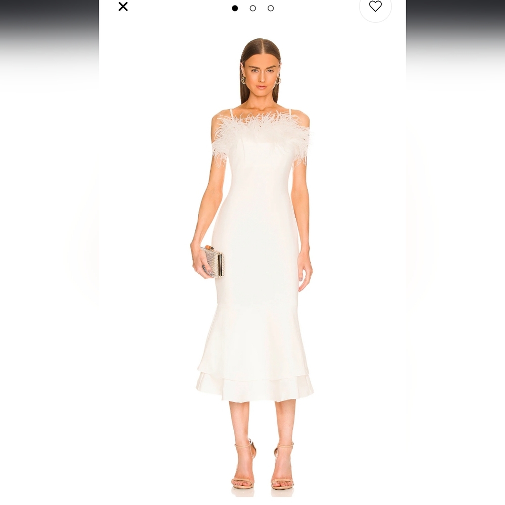 Likely NYC Feather Aurora Dress